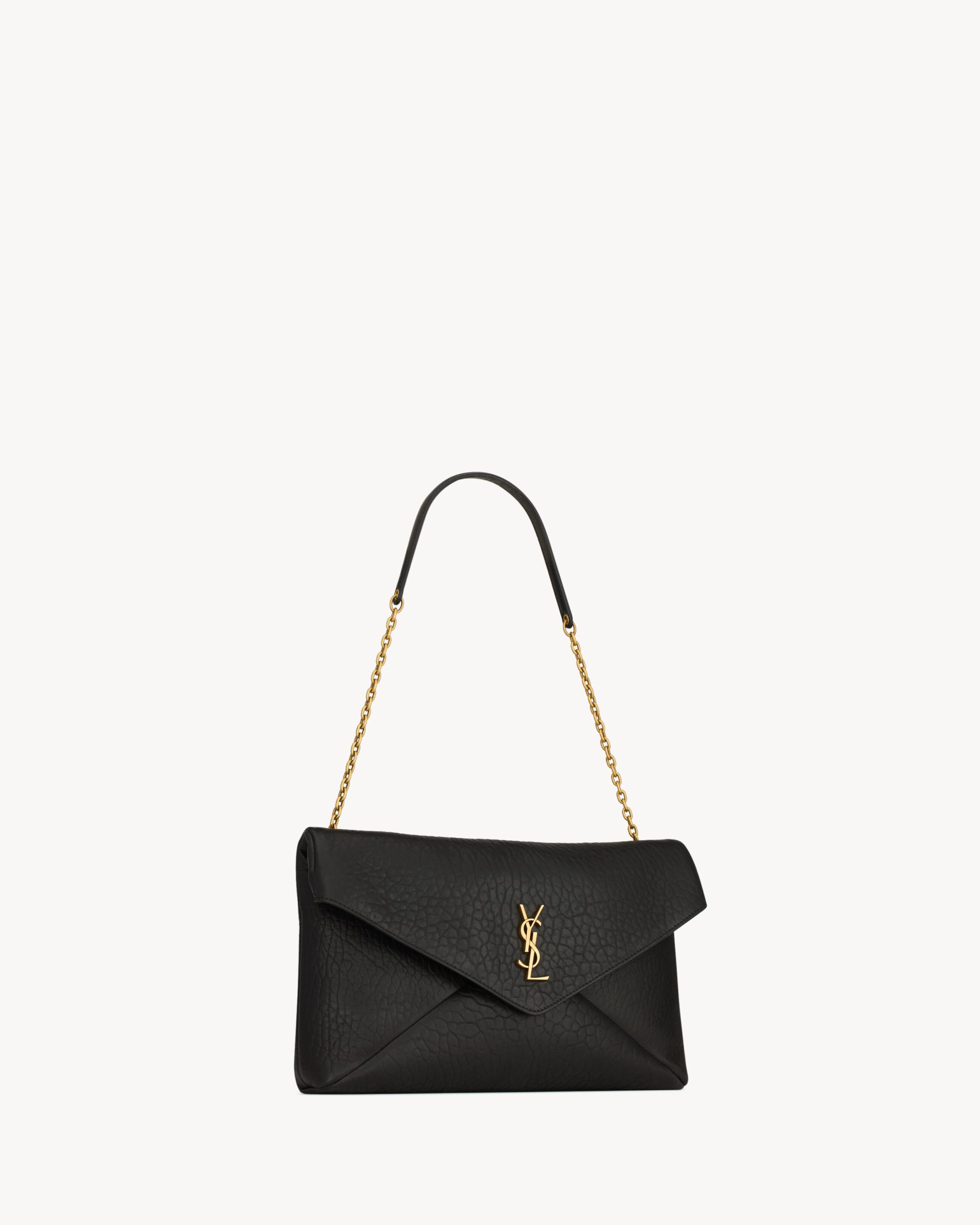 YSL CASSANDRE large pouch on chain in lambskin - Image 3